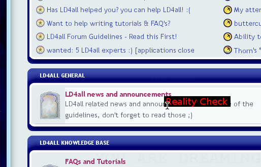 Reality check! Reality Check