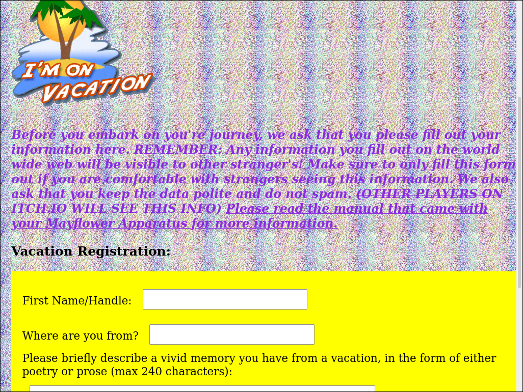 This is built in React.js and Typescript The Virtual Vacation Zone Website